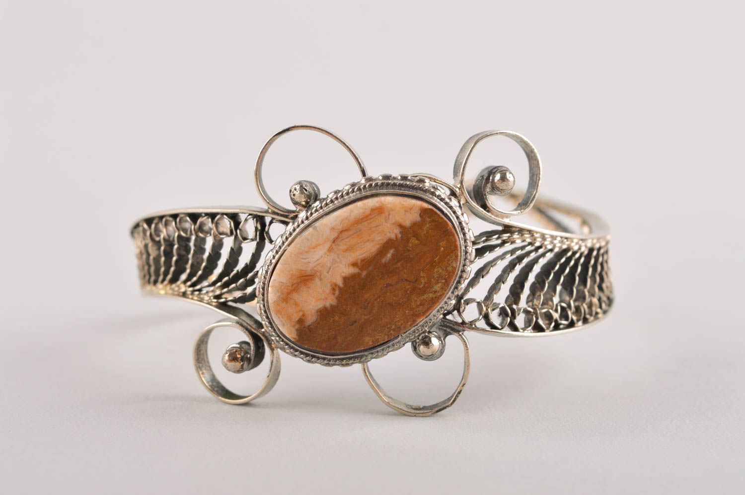 Handgemachter Metall Schmuck Armband Frauen aus Kupfernickel Geschenk für Frauen foto 3