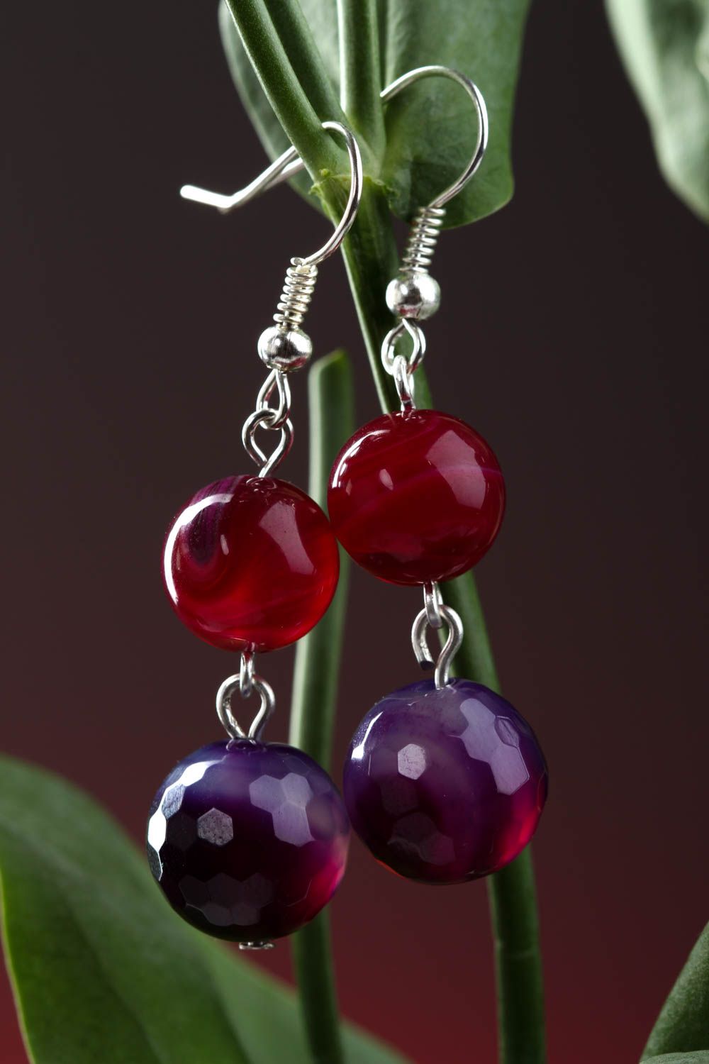 Handmade earrings ladies earrings gemstone jewelry designer accessories photo 1