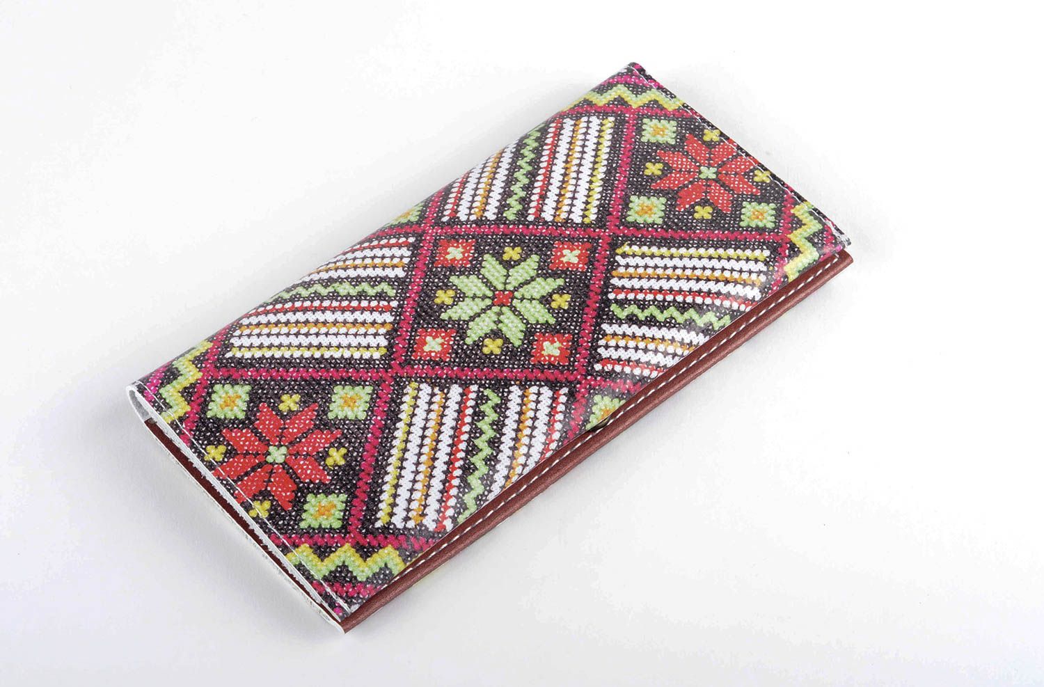 Portemonnaie Damen handmade Geldbörse aus Leder stilvoller Geldbeutel Frauen foto 2