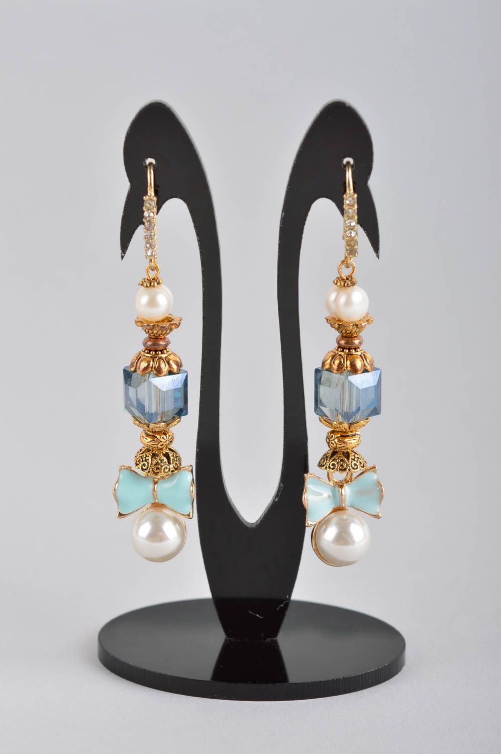 Handmade jewellery designer earrings dangling earrings women accessories photo 2