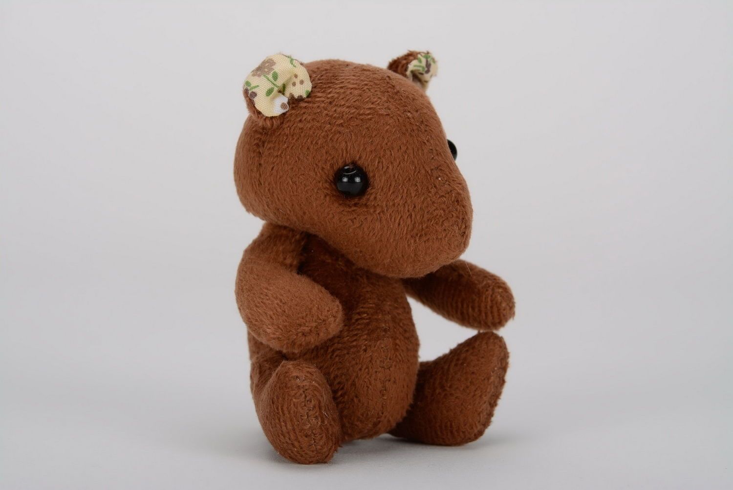 Toy made of plush and cotton Bear photo 4