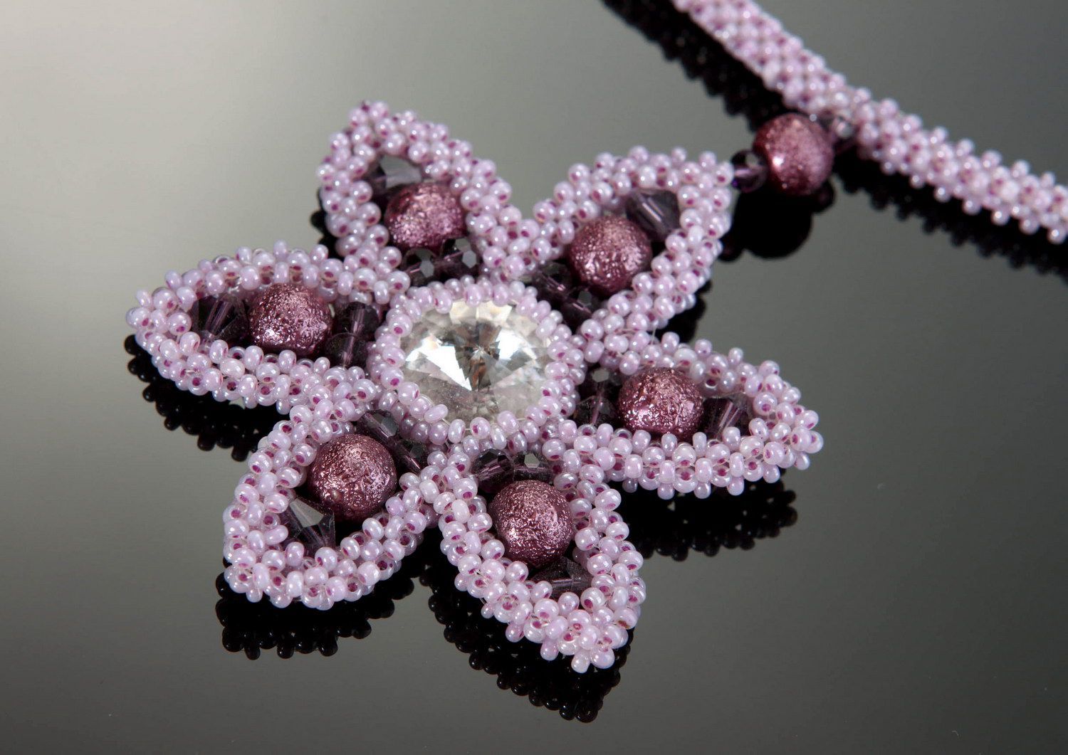 Necklace made of czech beads photo 1