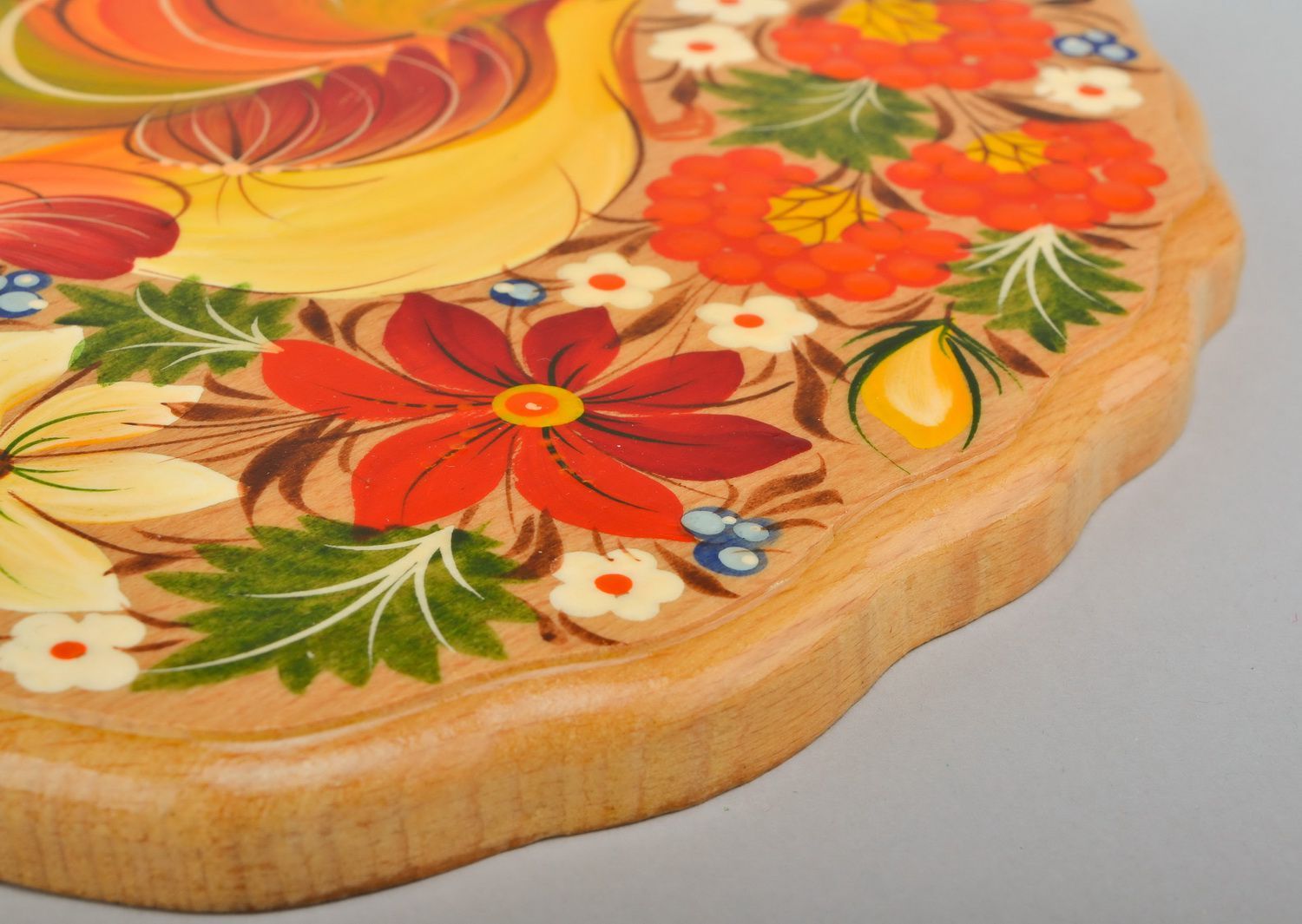 Decorative cutting board, handmade fresco photo 3