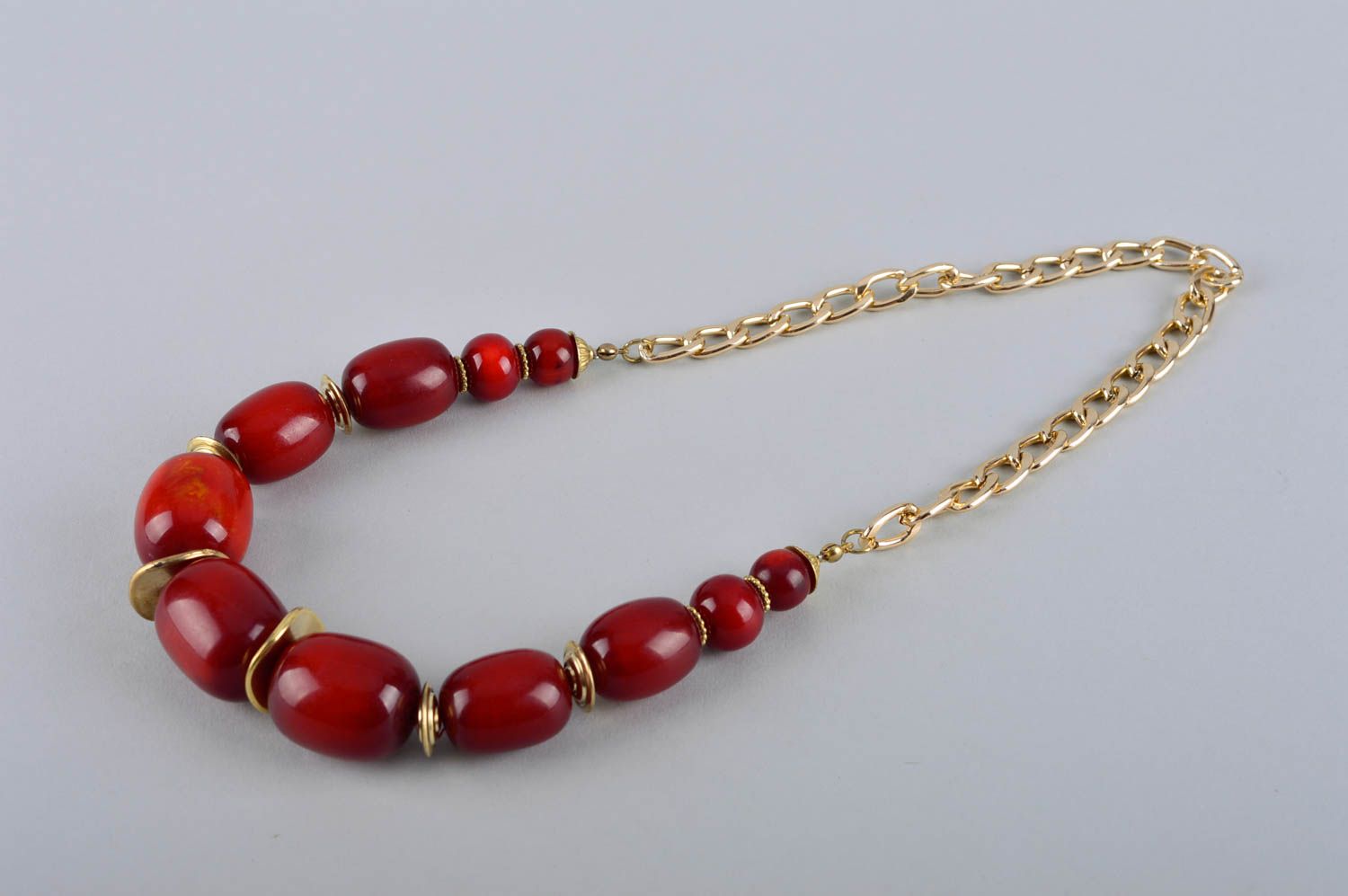 Unique natural stone necklace designer handmade amber accessory present photo 4