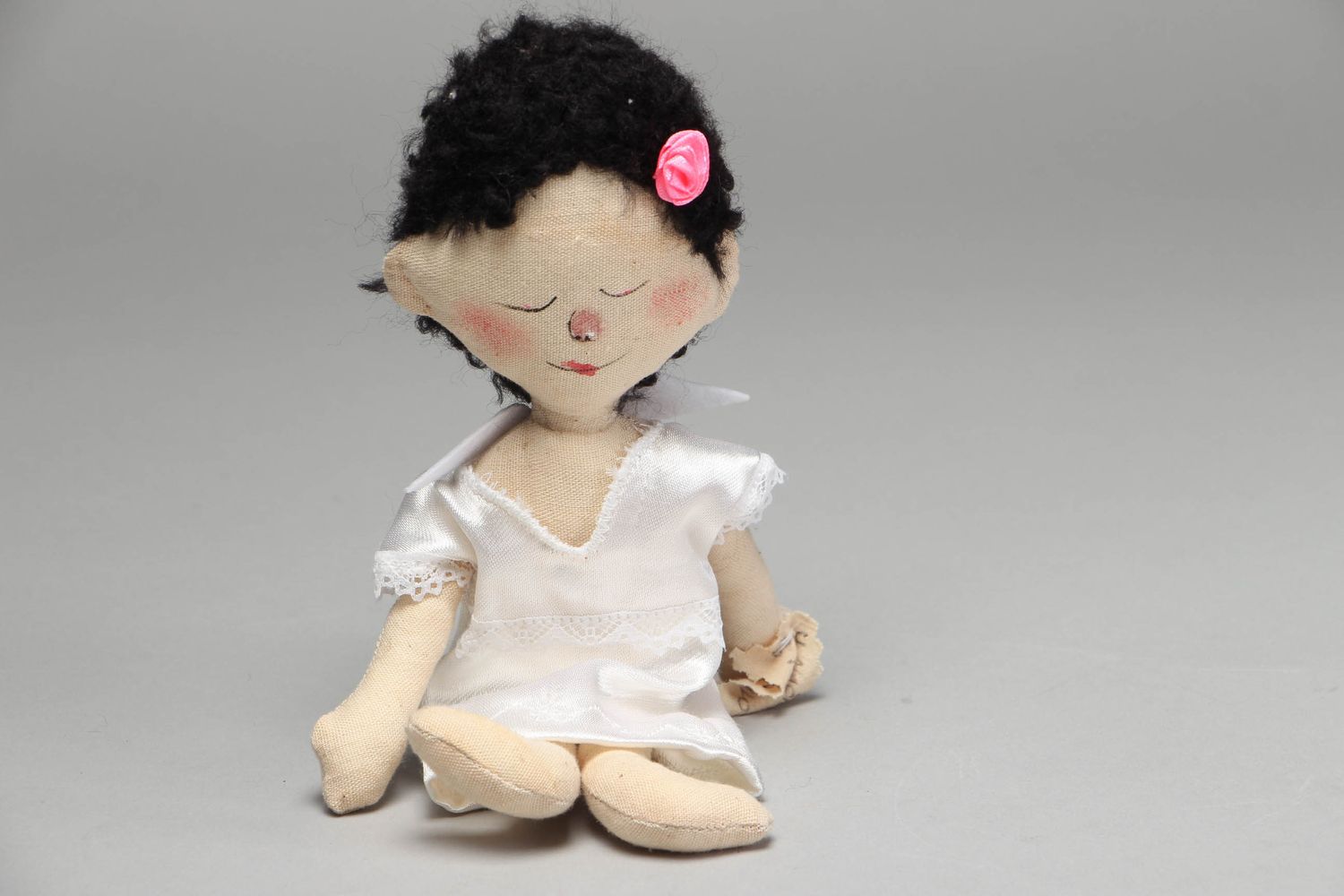Handmade textile toy angel photo 1