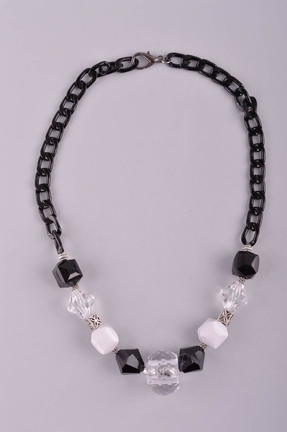 Handgefertigt Modeschmuck Halskette Damen Collier Accessoire für Frauen foto 2