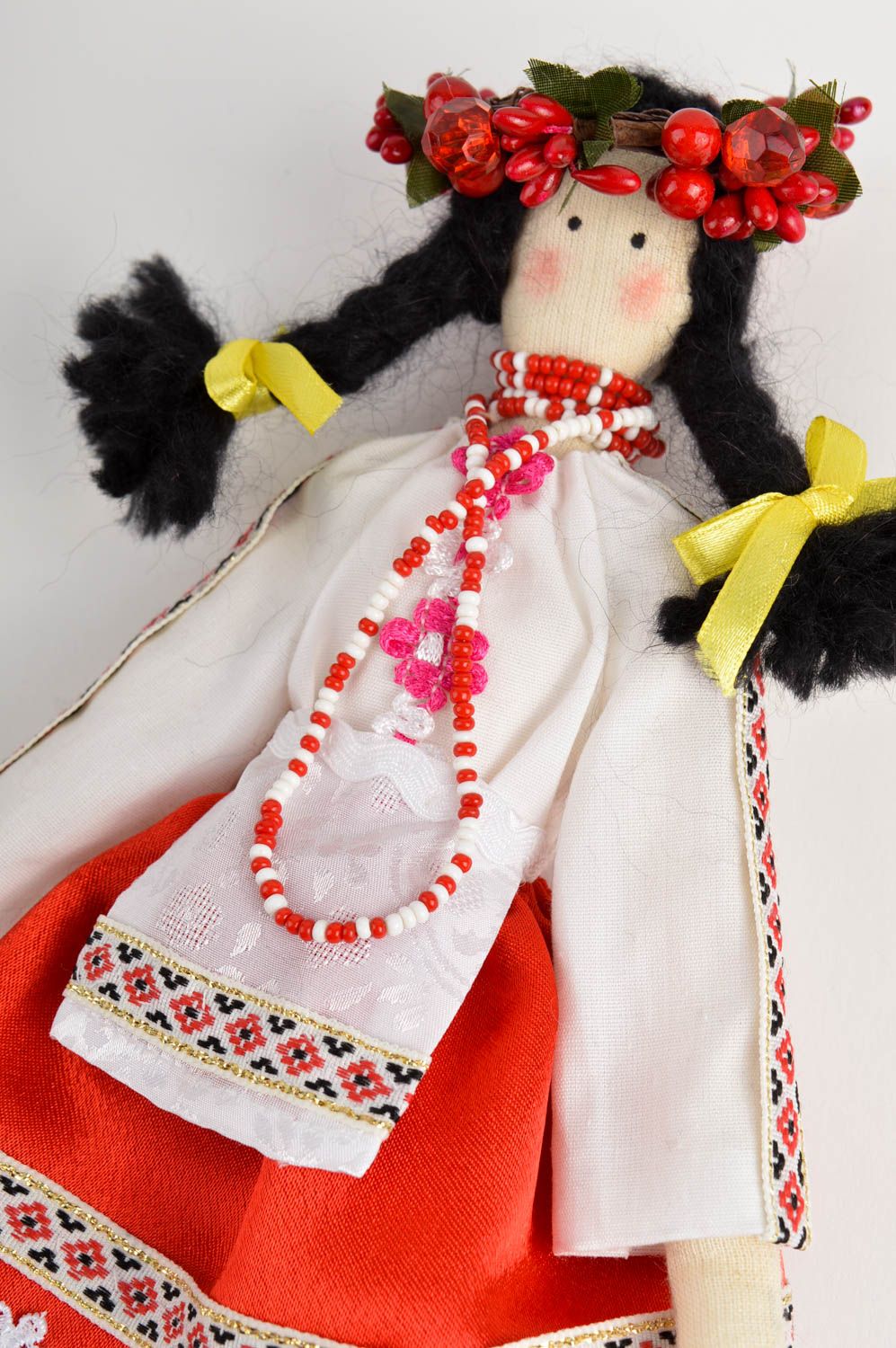 Кукла из ткани кукла ручной работы мягкая кукла в национальном костюме фото 3