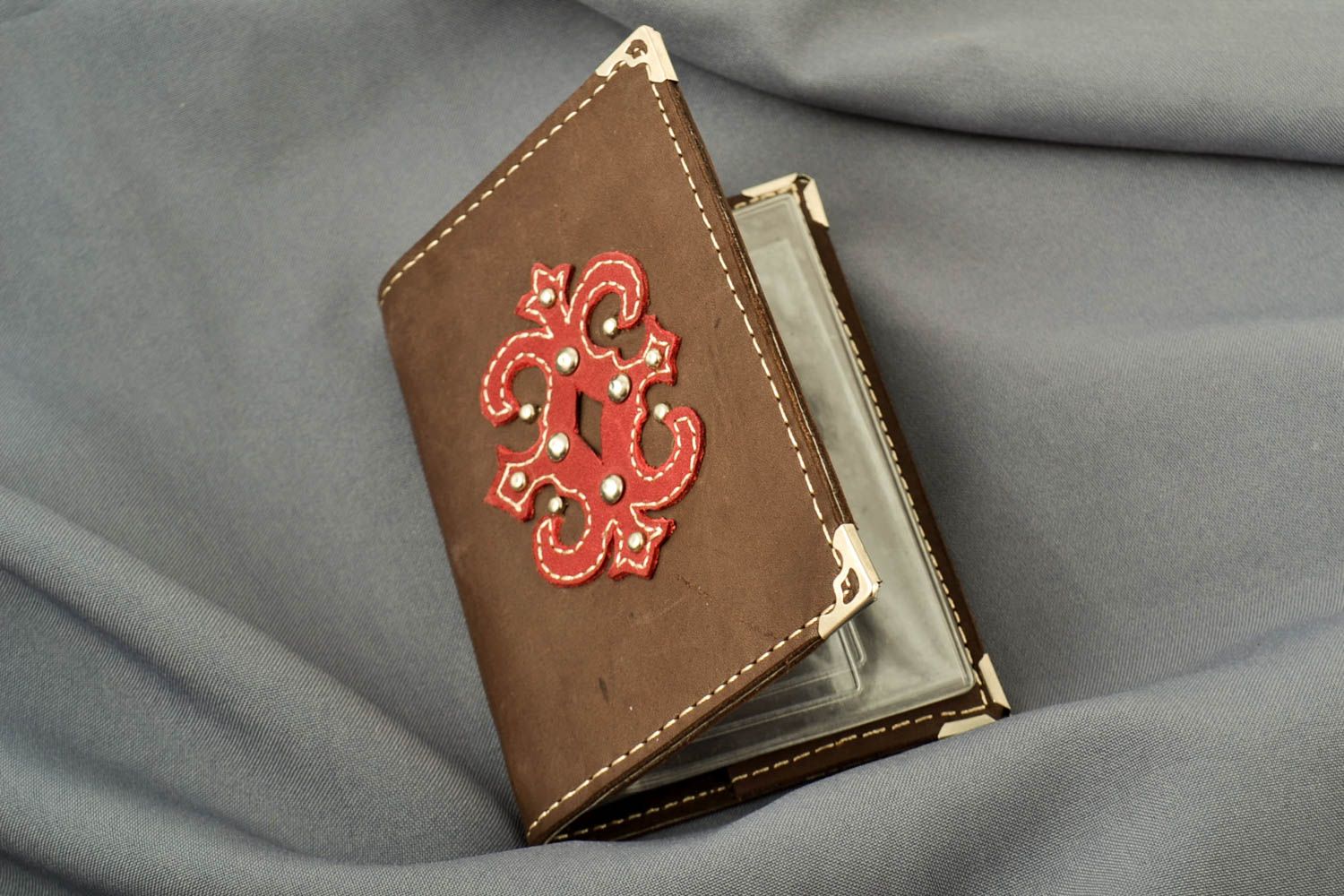 Driving license holder handmade leather goods leather accessories gifts for men photo 1