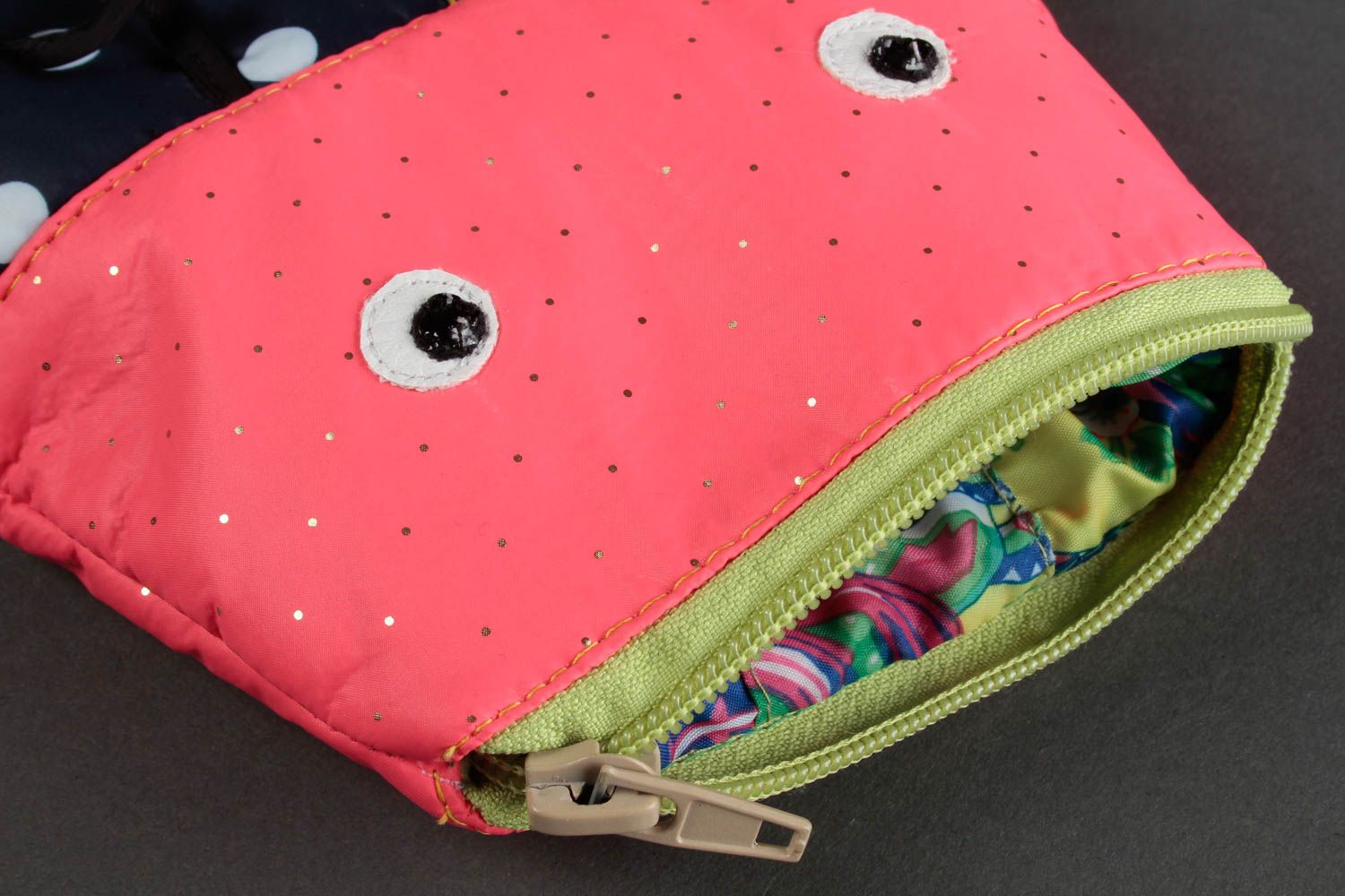 Handmade Kindertasche Mädchen Mode Accessoire Tasche aus Stoff Käfer lustig foto 2