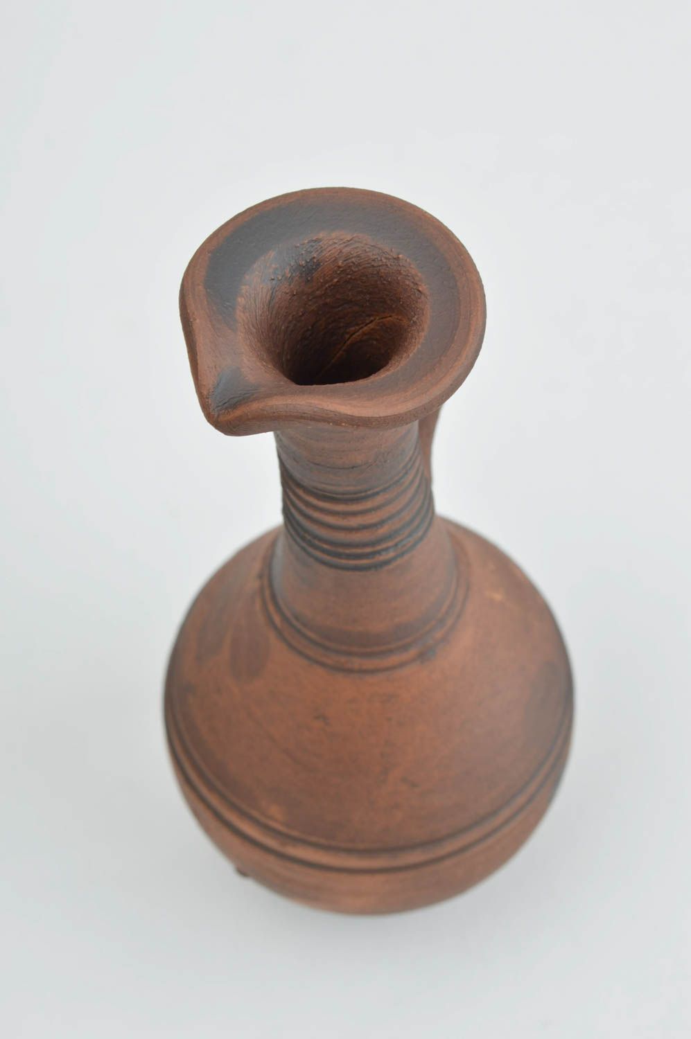 Keramik Krug Handgefertigt Kuchen Deko Ausgefallener Dekoartikel In Braun