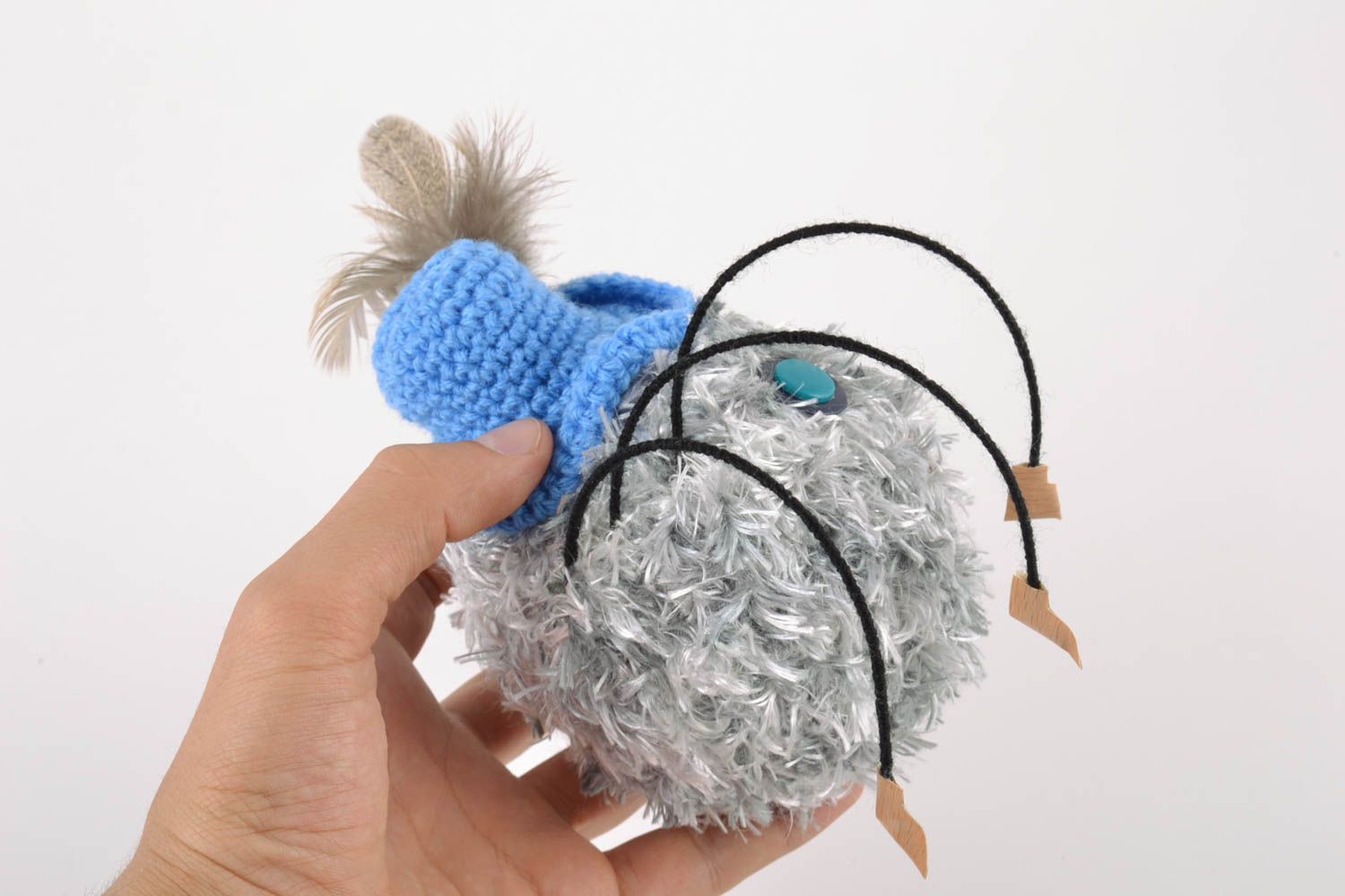 Jouet mou amigurumi tricoté en fils de laine fait main pour enfant Araignée photo 2