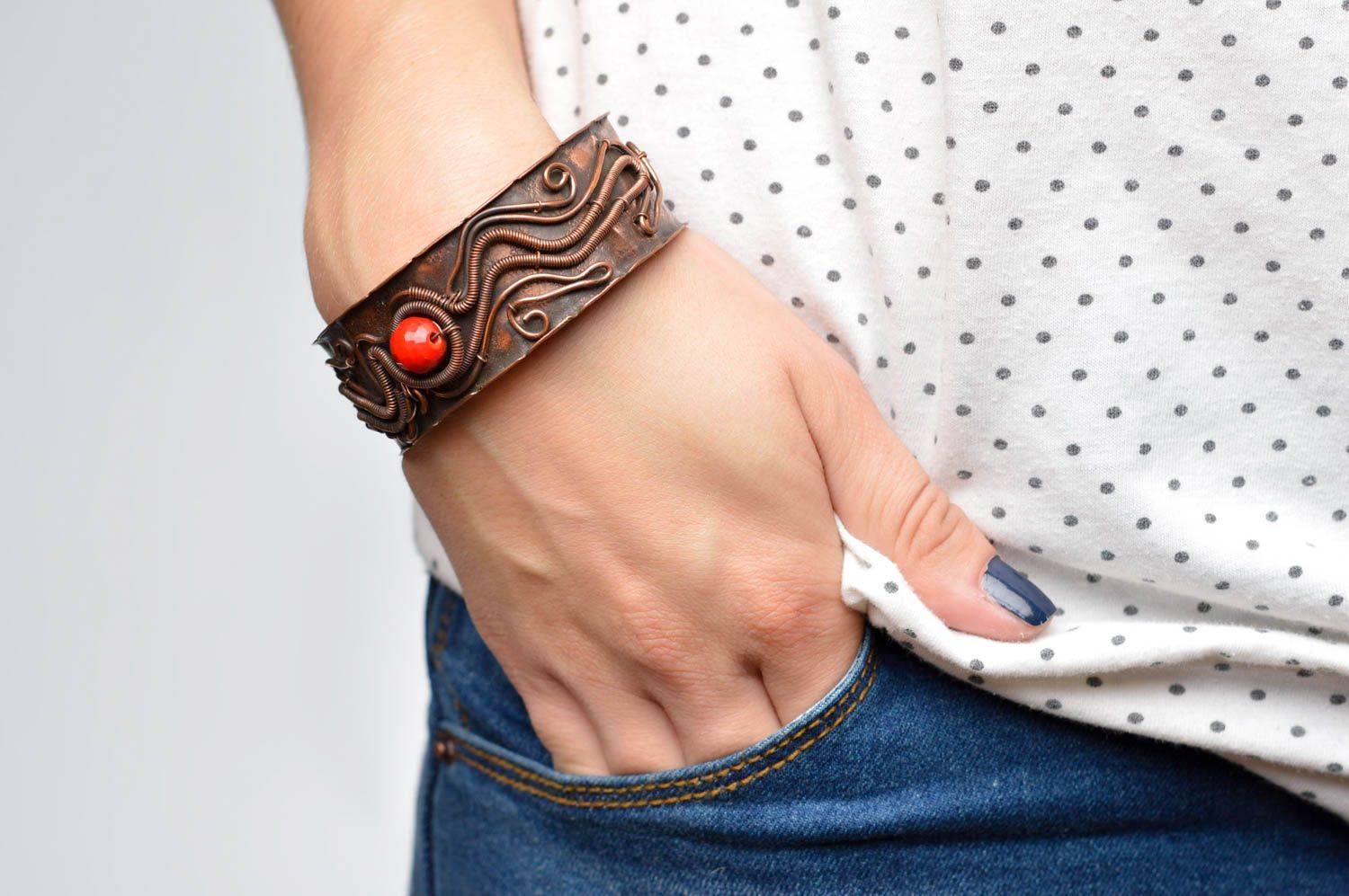 Beautiful handmade bracelet designs womens metal bracelet metal craft gift ideas photo 2