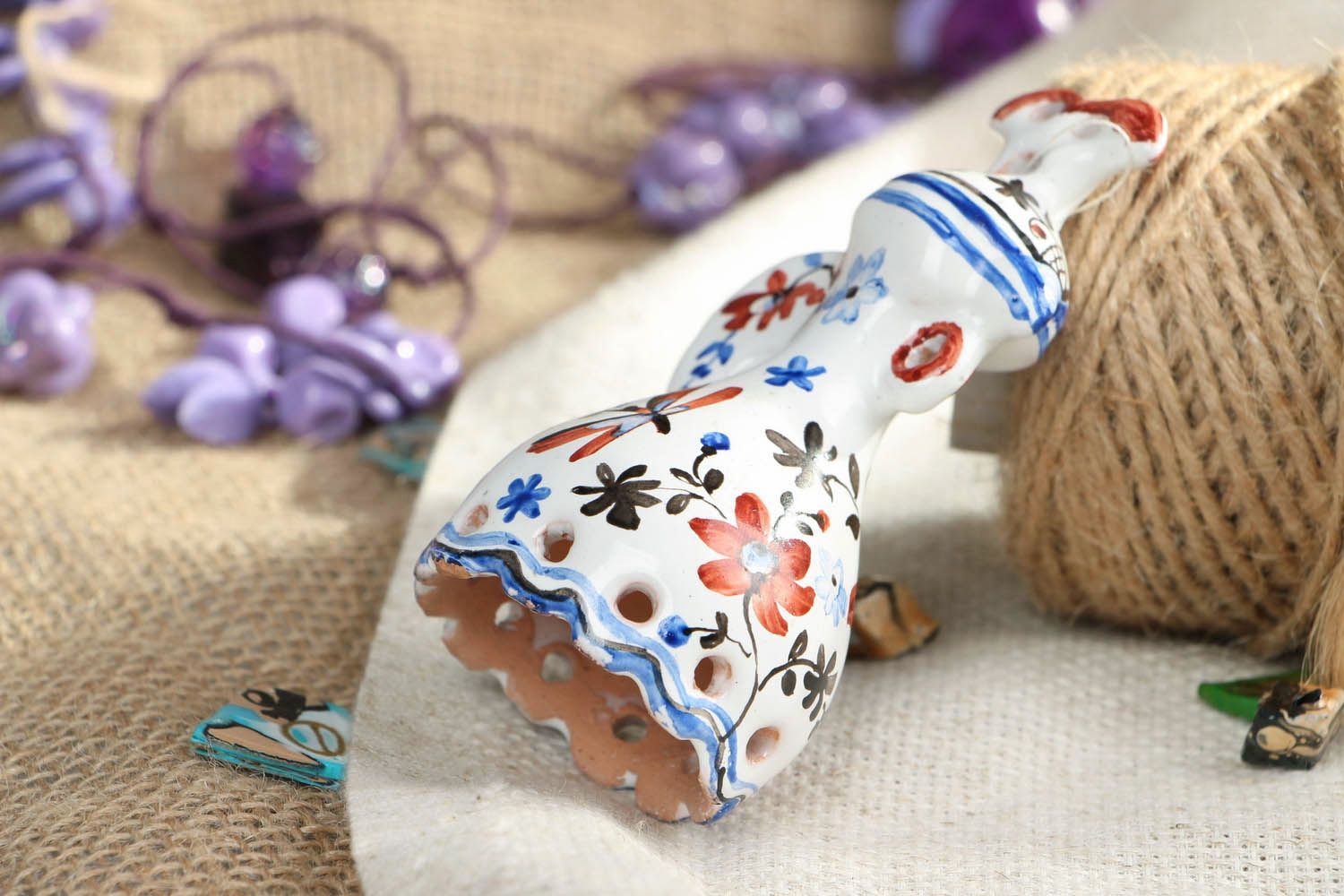 Clochette céramique décorative faite main photo 5
