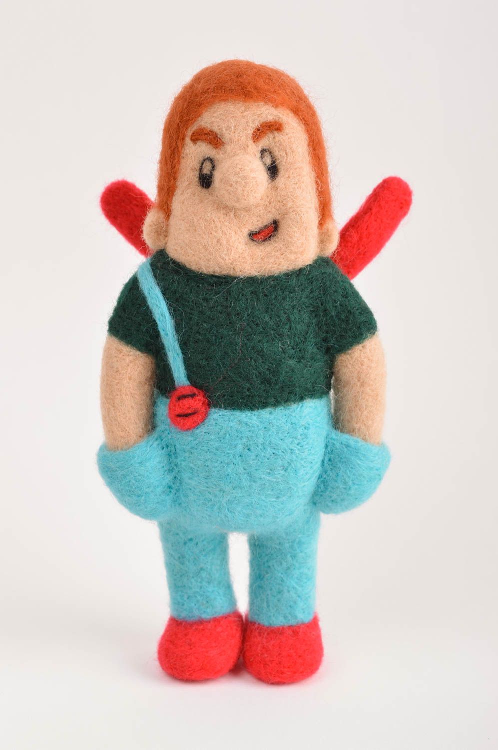 Muñeco de fieltro hecho a mano juguete original peluche para niños foto 2