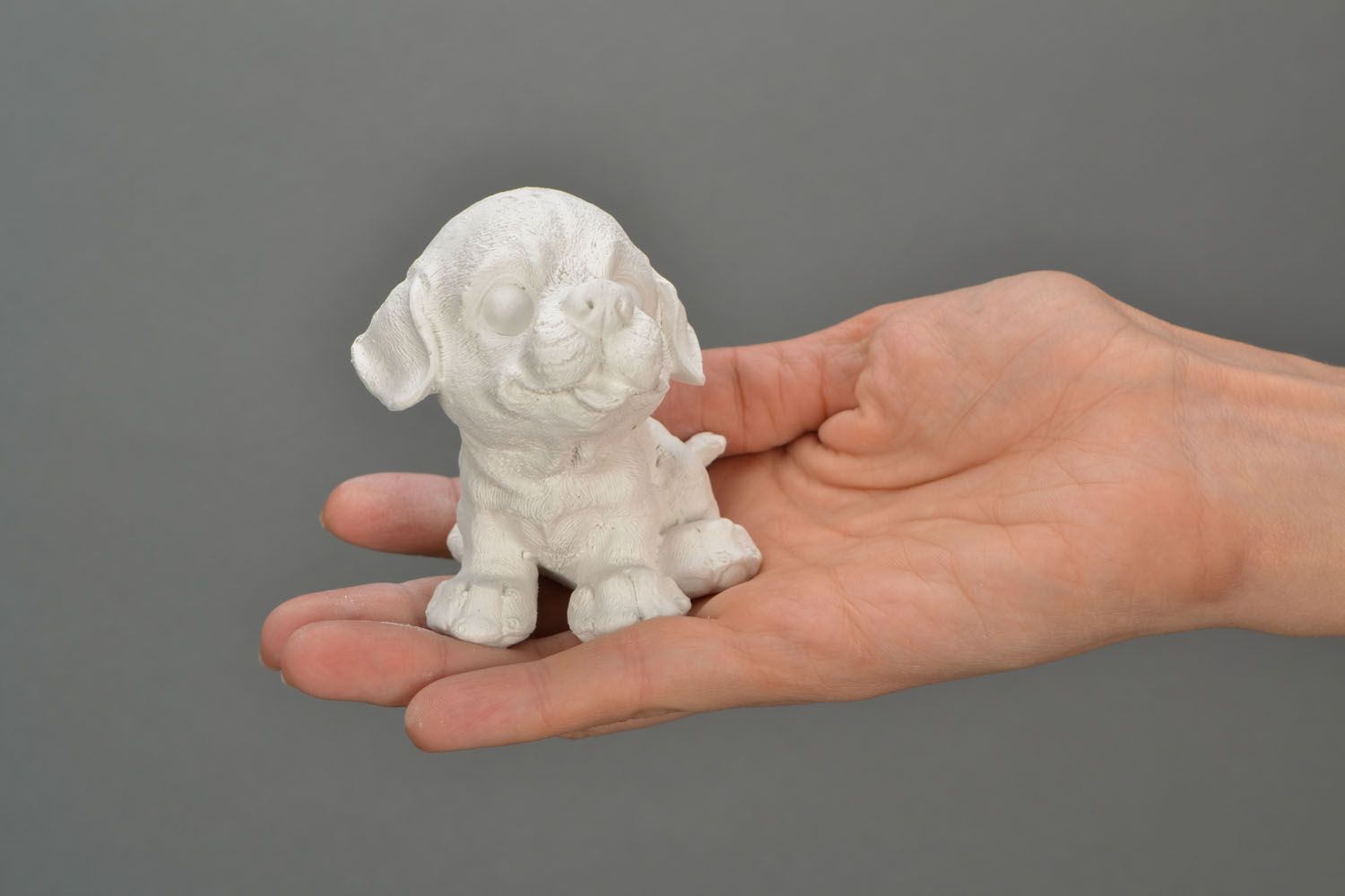 Plaster figurine of dog for painting photo 2