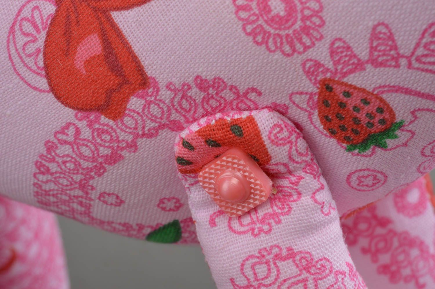 Juguete artesanal de tela peluche para niños regalo original caballito rosado foto 5