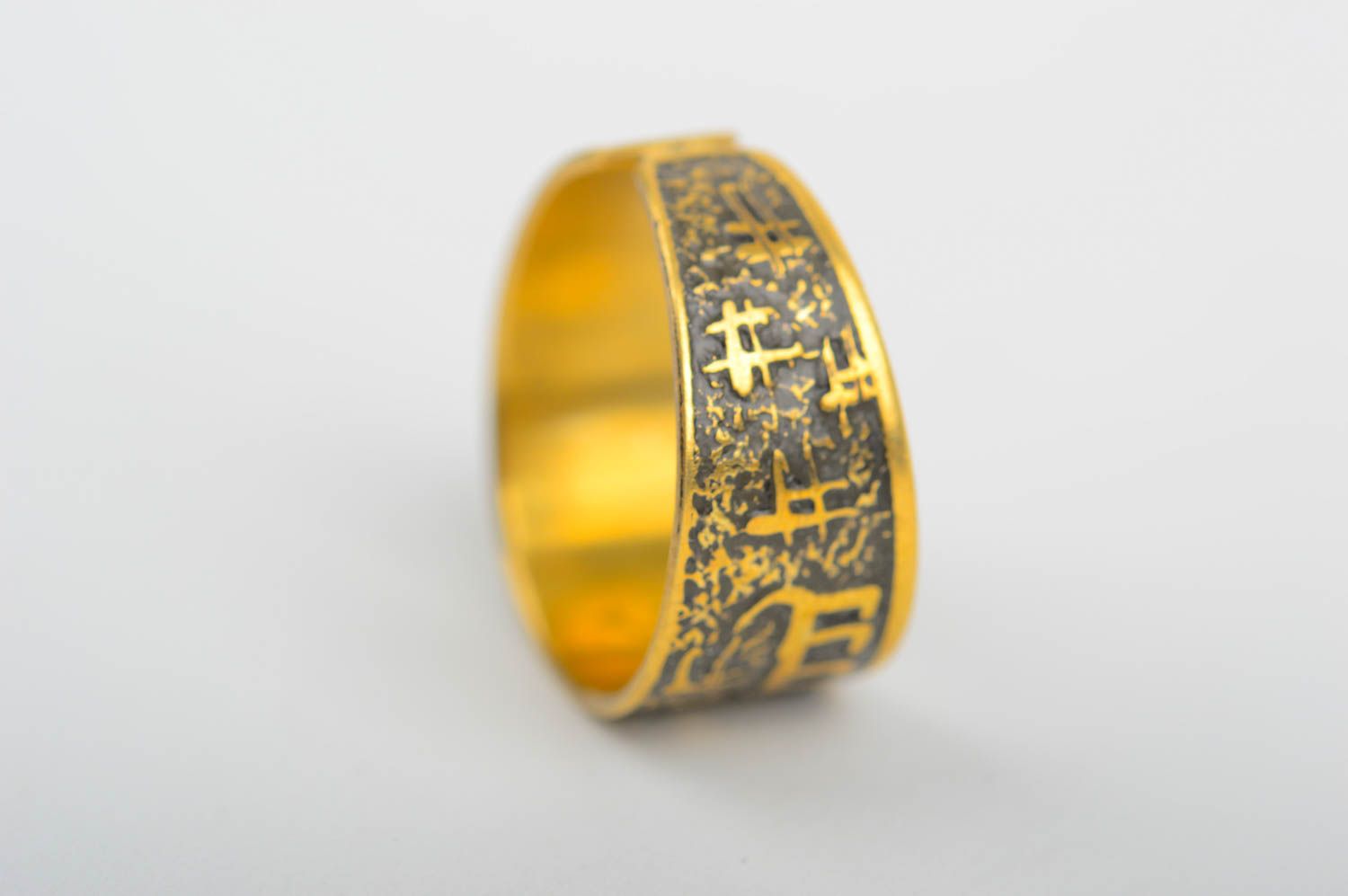 Кольцо ручной работы женское красивое кольцо из латуни украшение из металла фото 3
