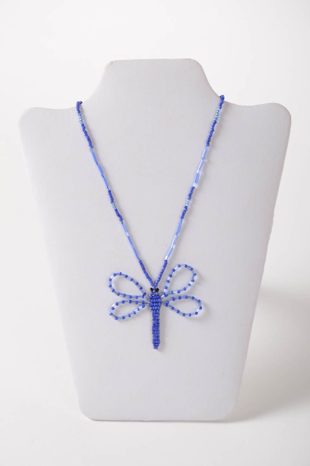 Bead necklace handcrafted jewelry dragonfly necklace gifts for kids photo 2