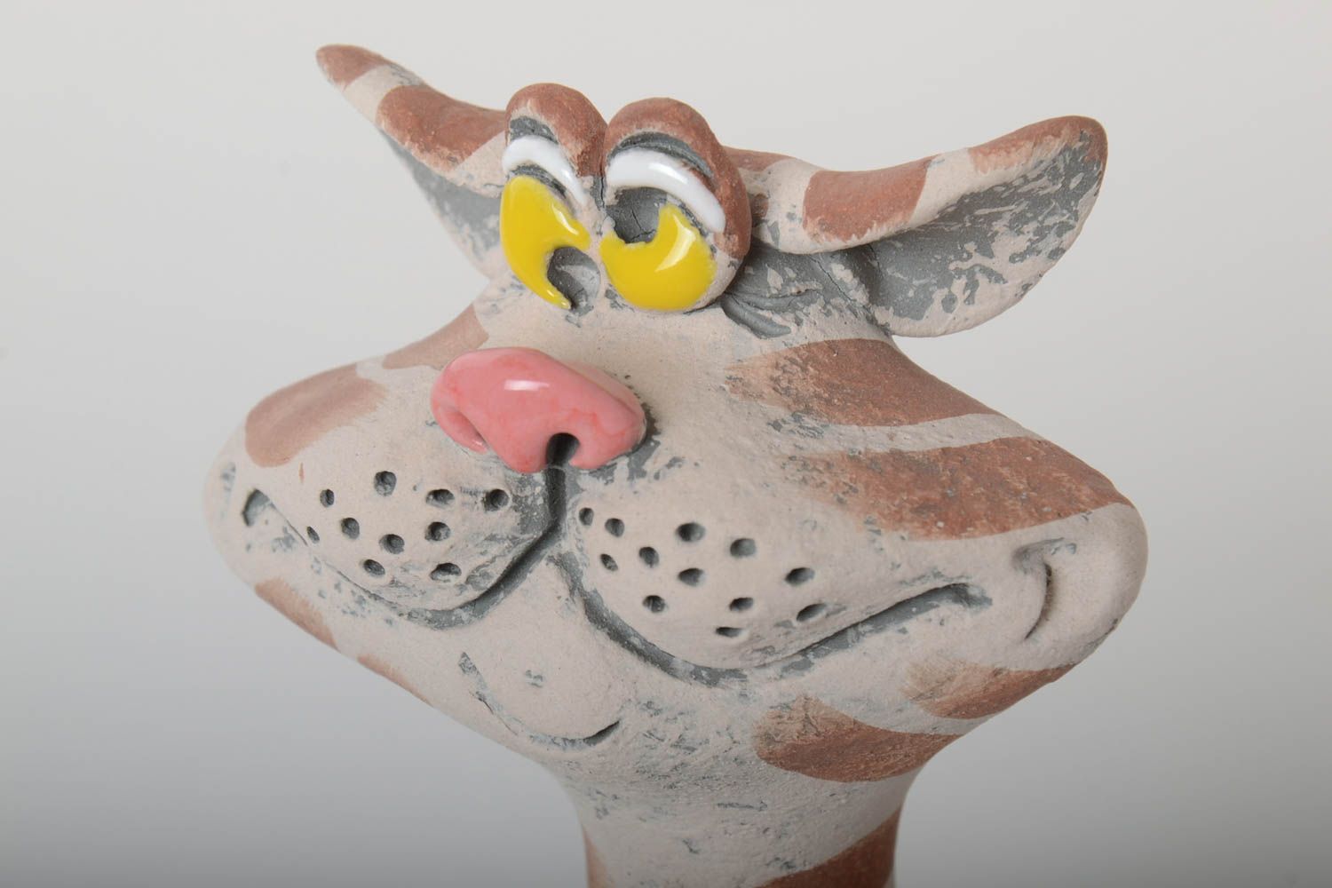 Keramik Spardose handgefertigt Deko Element originell Sparbüchse für Kinder foto 3