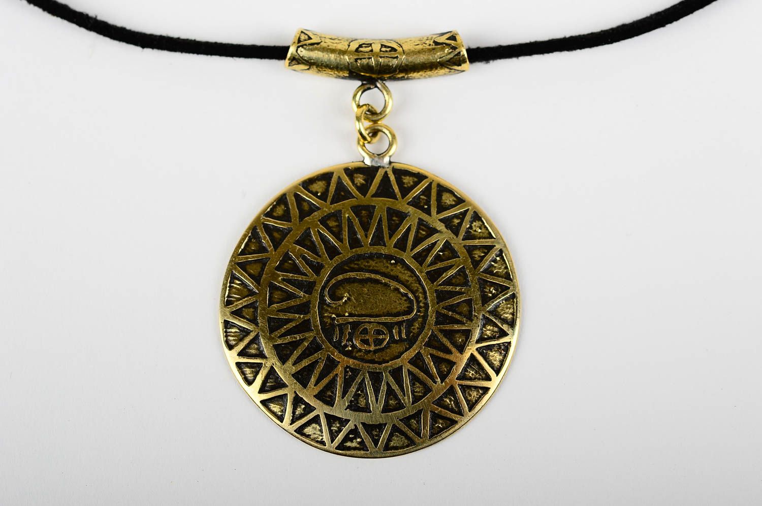 Handmade pendant unusual accessory beautiful pendant for girls metal jewelry photo 4