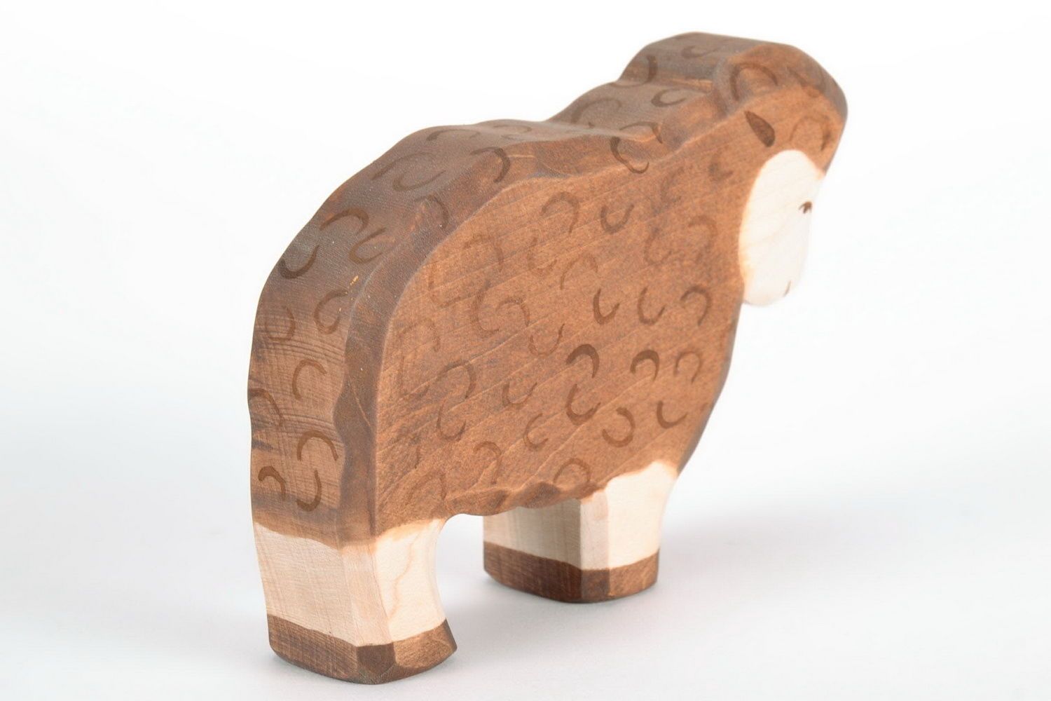 Figurine cut out from wood Lamb photo 5