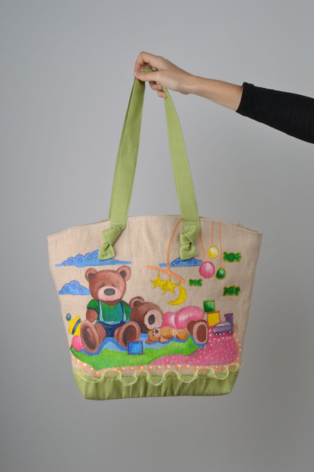 Large bag with a beautiful picture photo 2