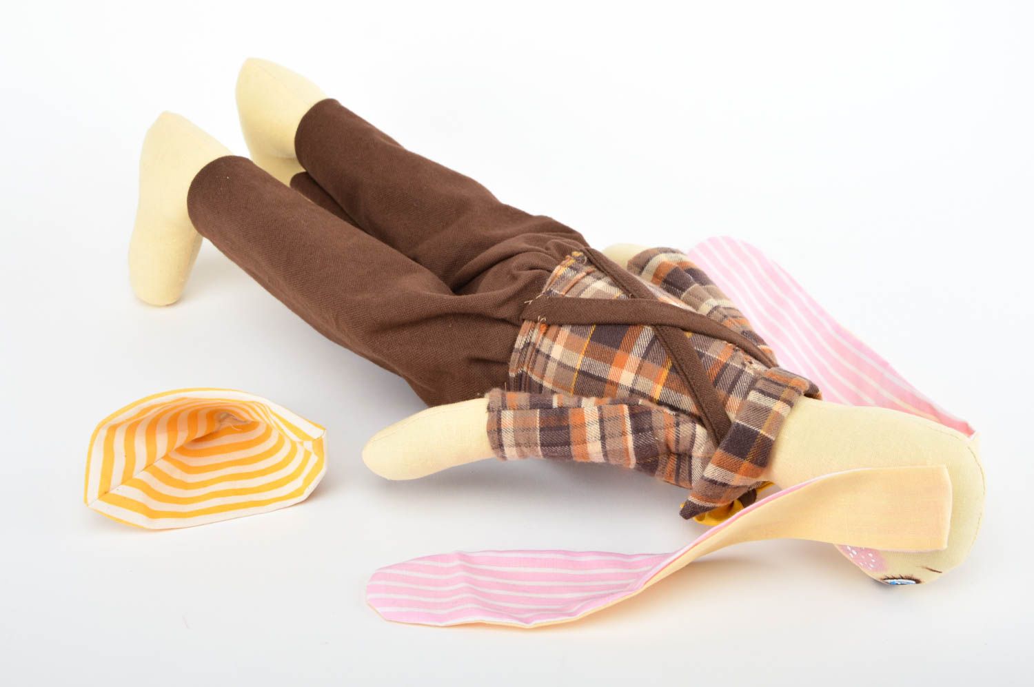 Handmade decorative designer toy stylish unusual soft toy cute present for kids photo 5
