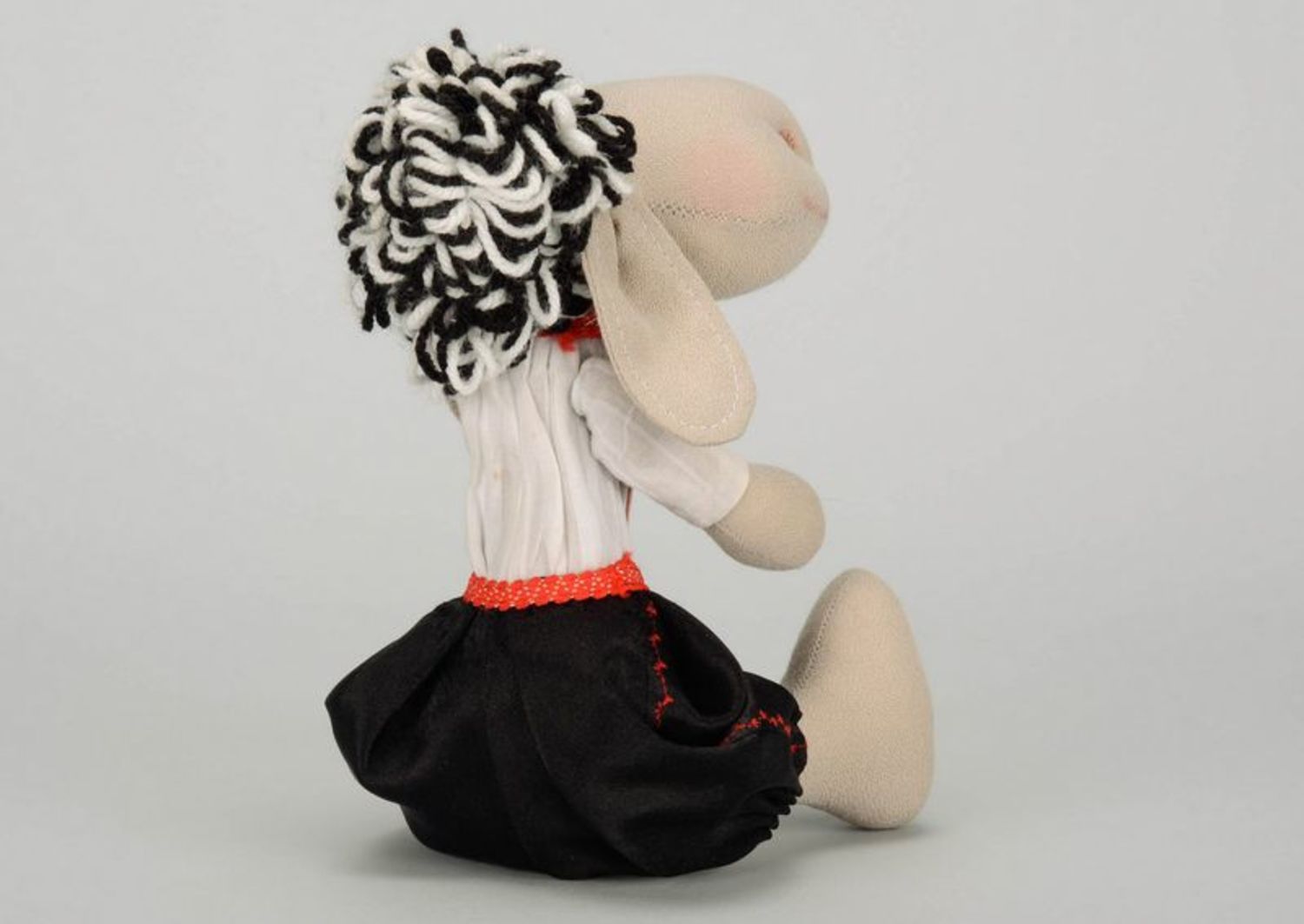 Kuscheltier Puppe Tilda Schafbockchen-Ukrainer foto 5