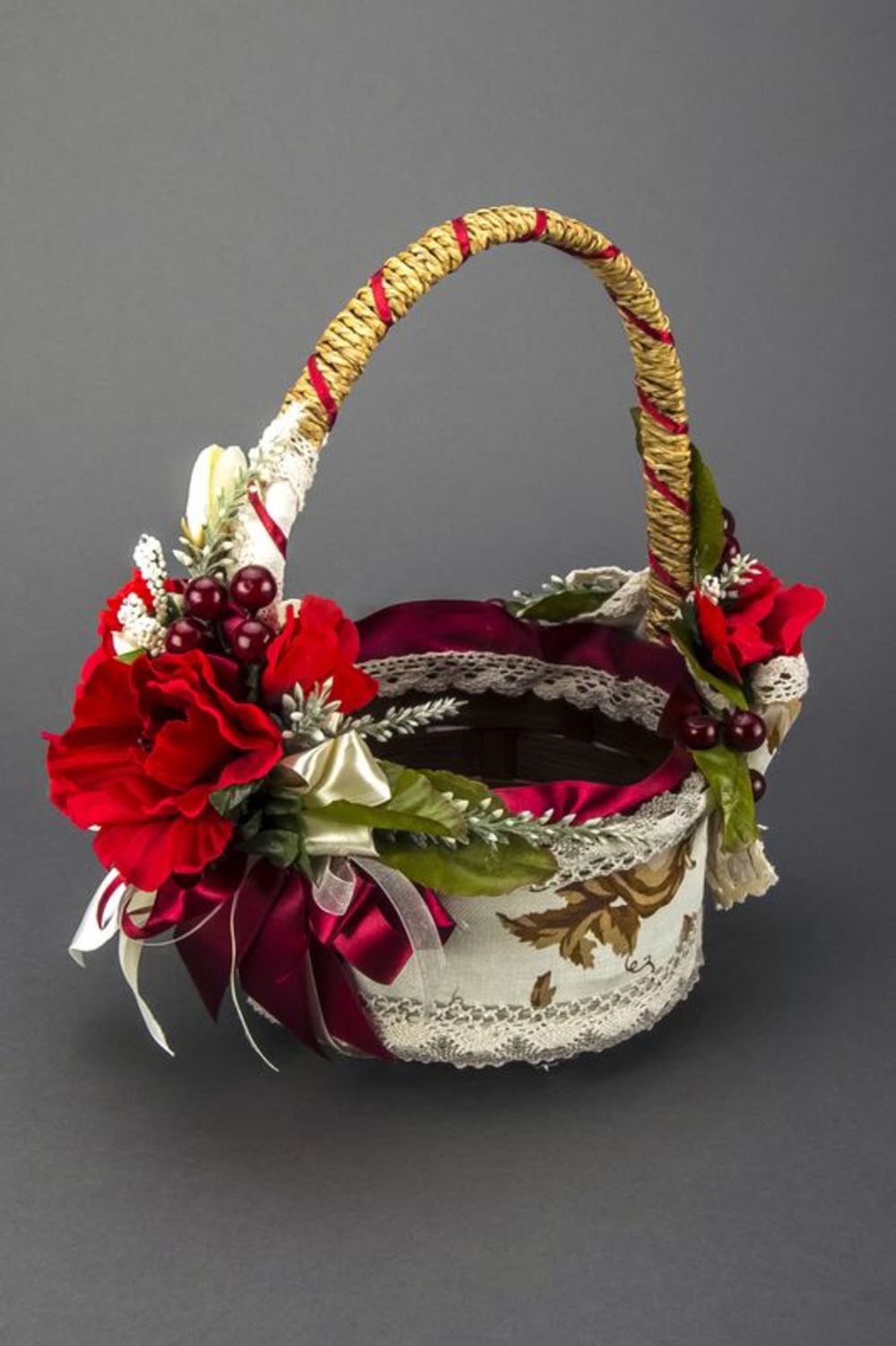 Basket with flowers photo 3