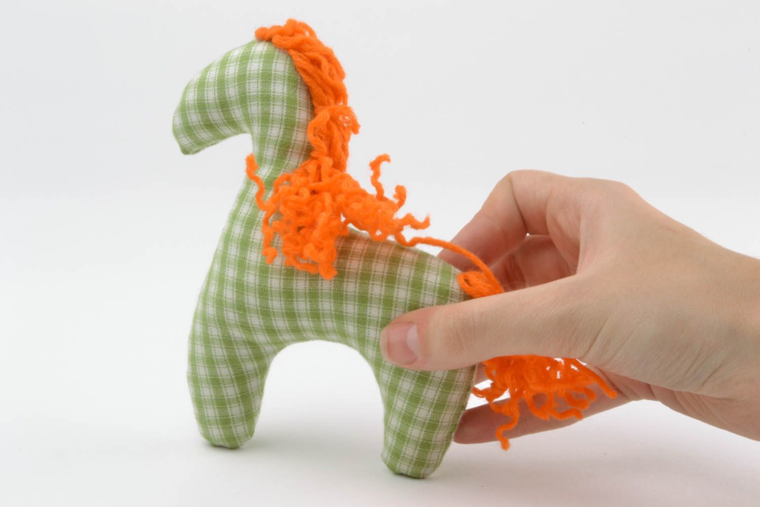 Cavallino a maglia fatto a mano giocattolo di peluche decorazione di casa  foto 5