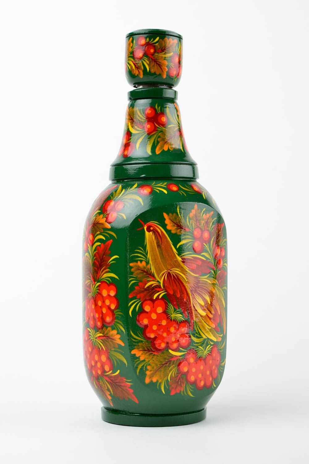 Handmade decorative bottle stylish painted bottle ware in ethnic style photo 3