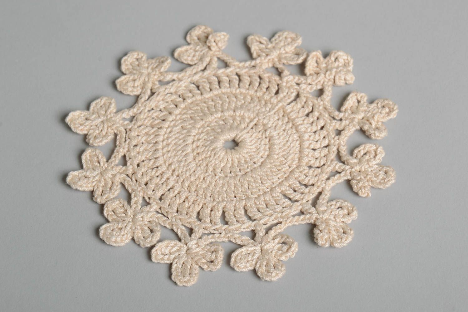 Servilleta crochet hecha a mano textil para el hogar decoración de mesa foto 2