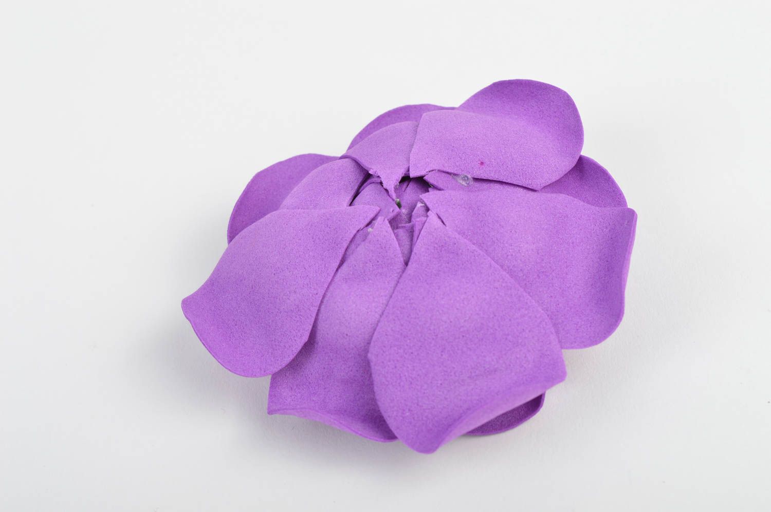Fleur pour bijoux faite main Fourniture bijoux foamiran violet Loisirs créatifs photo 4