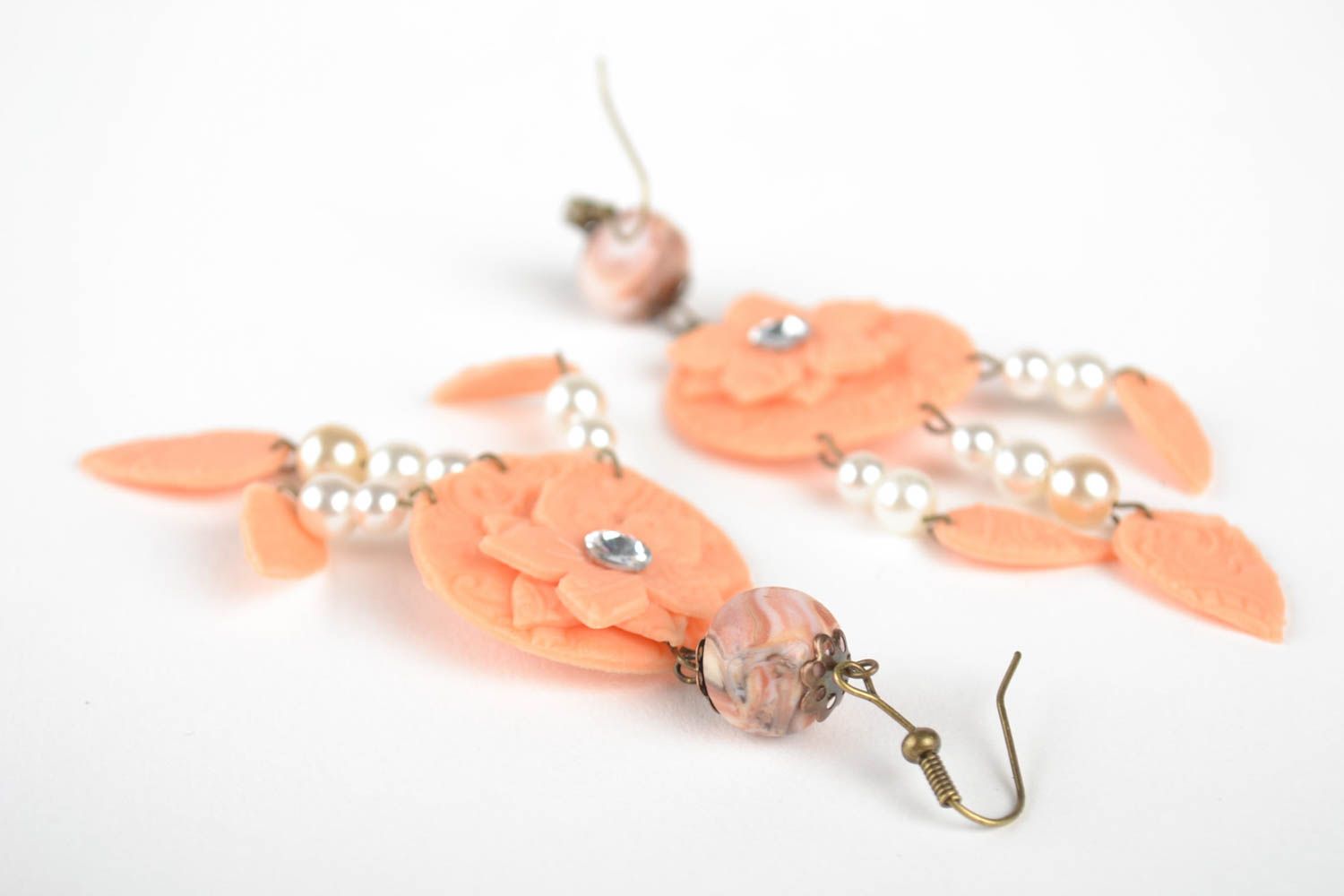 Dangling earrings handmade jewellery polymer clay designer earrings gift ideas photo 5