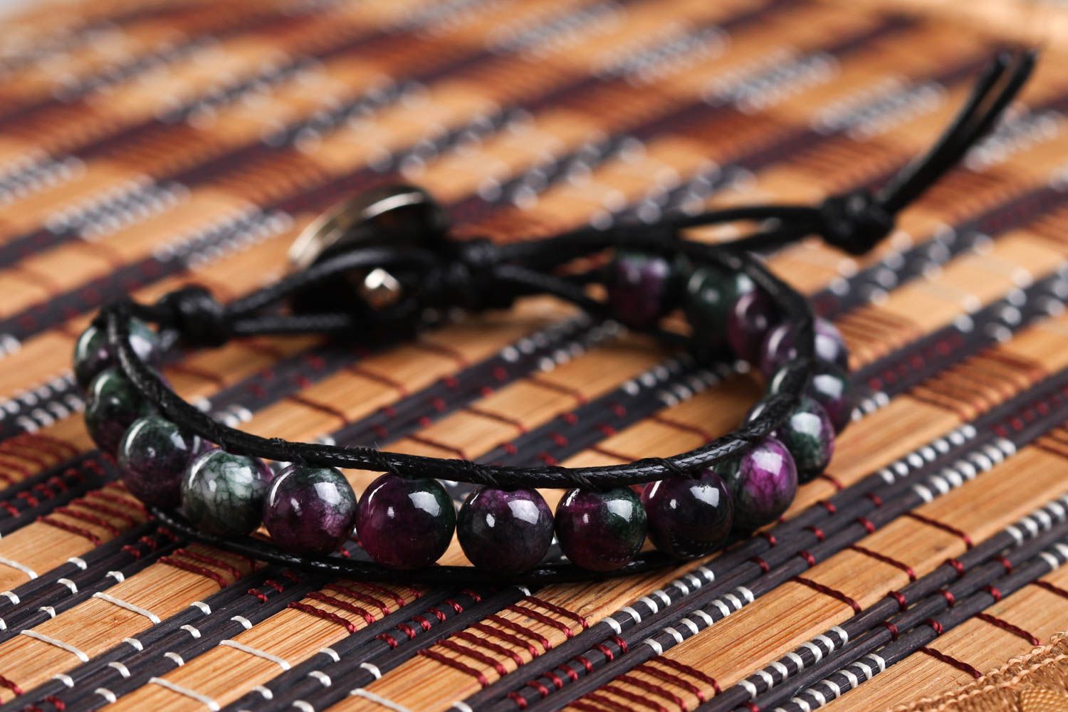 Handmade tourmaline stone bracelet fashion bracelet jewelry with natural stones photo 1