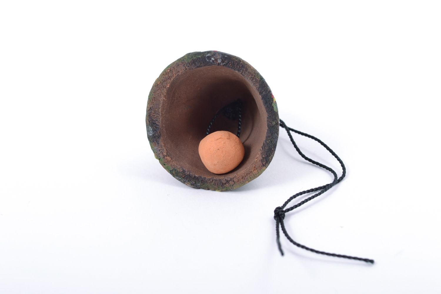 Interior hanging ceramic bell with painting photo 4