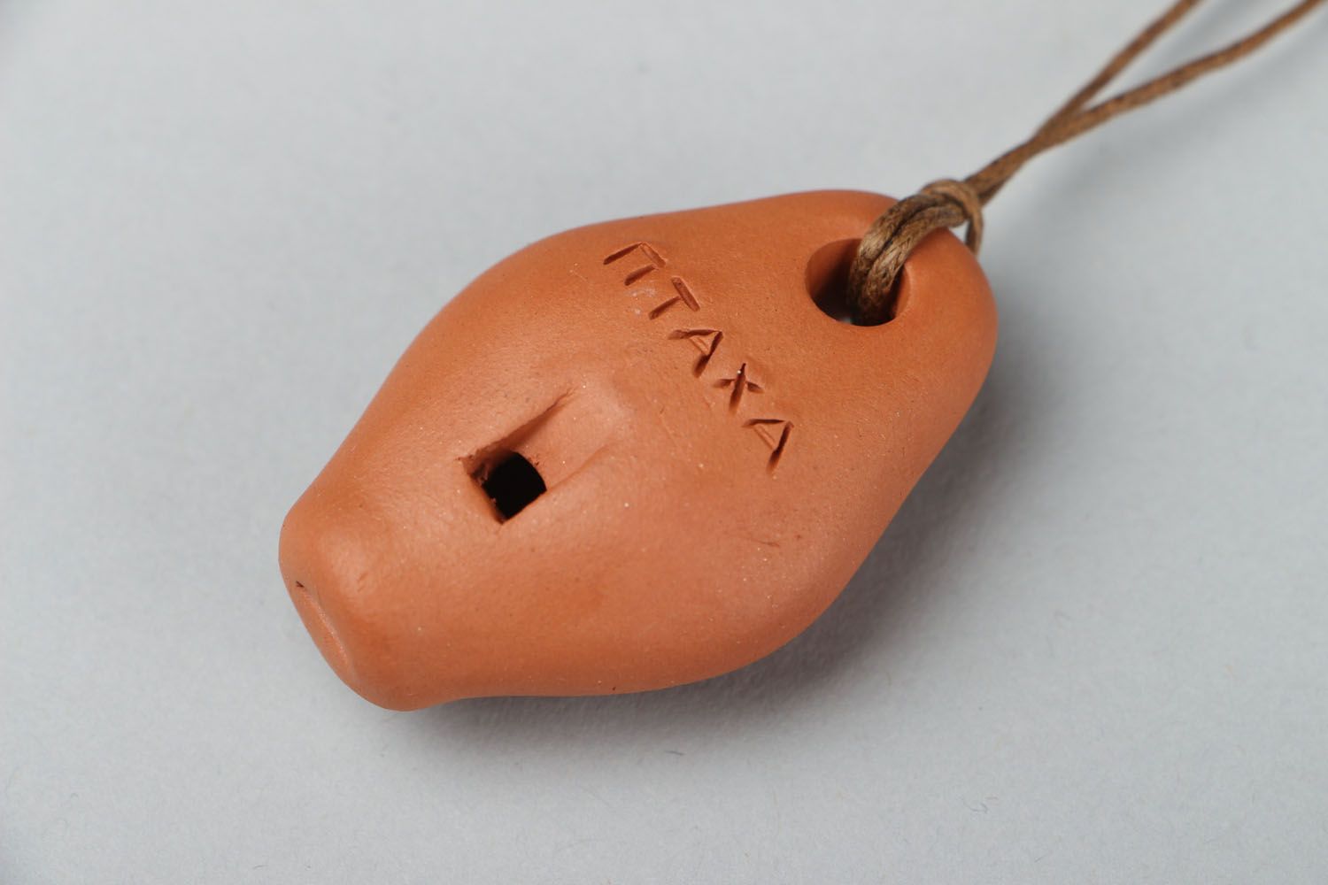 Clay pendant whistle photo 3