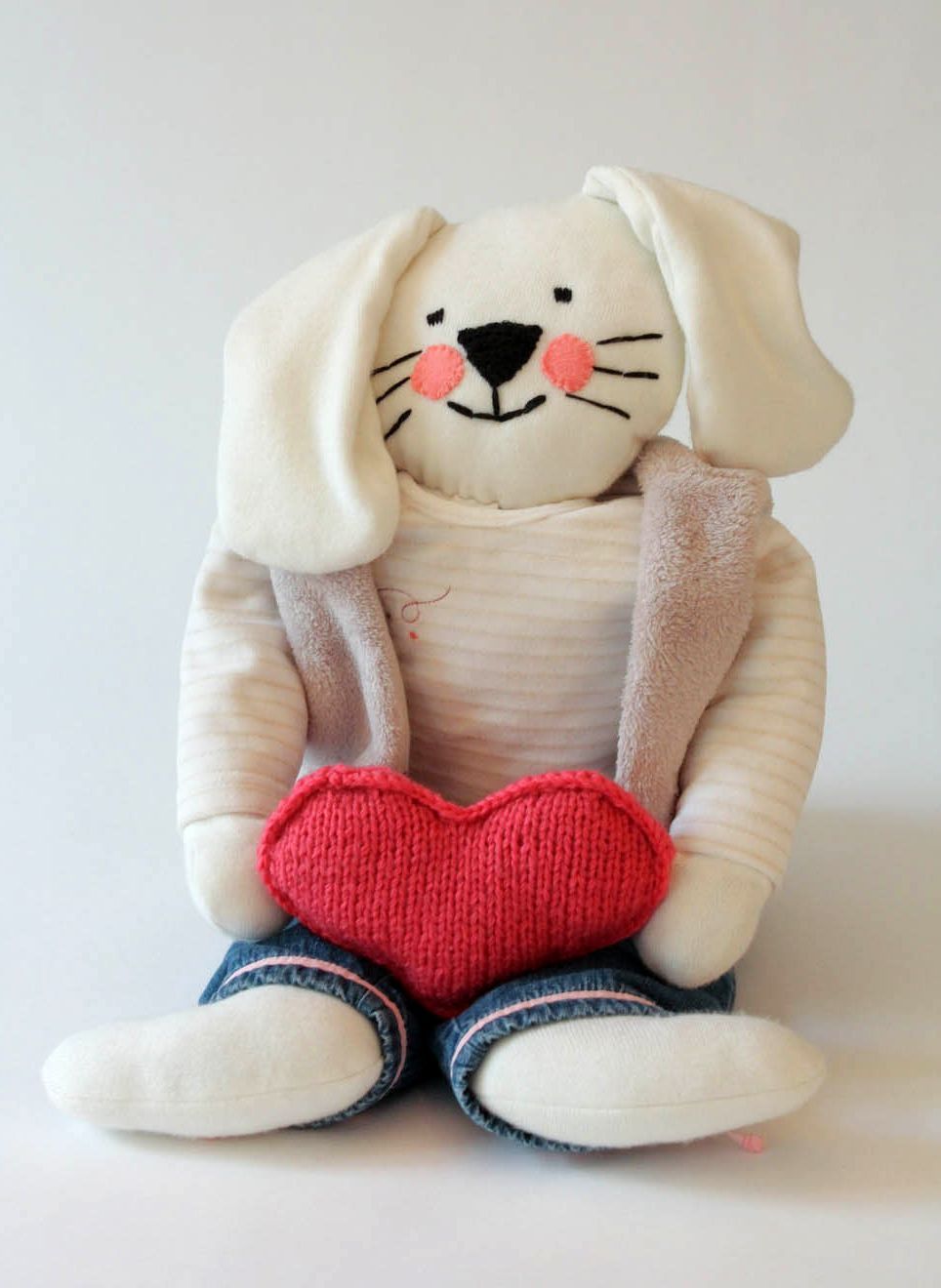 Soft toy made ​​of cotton Bunny photo 1