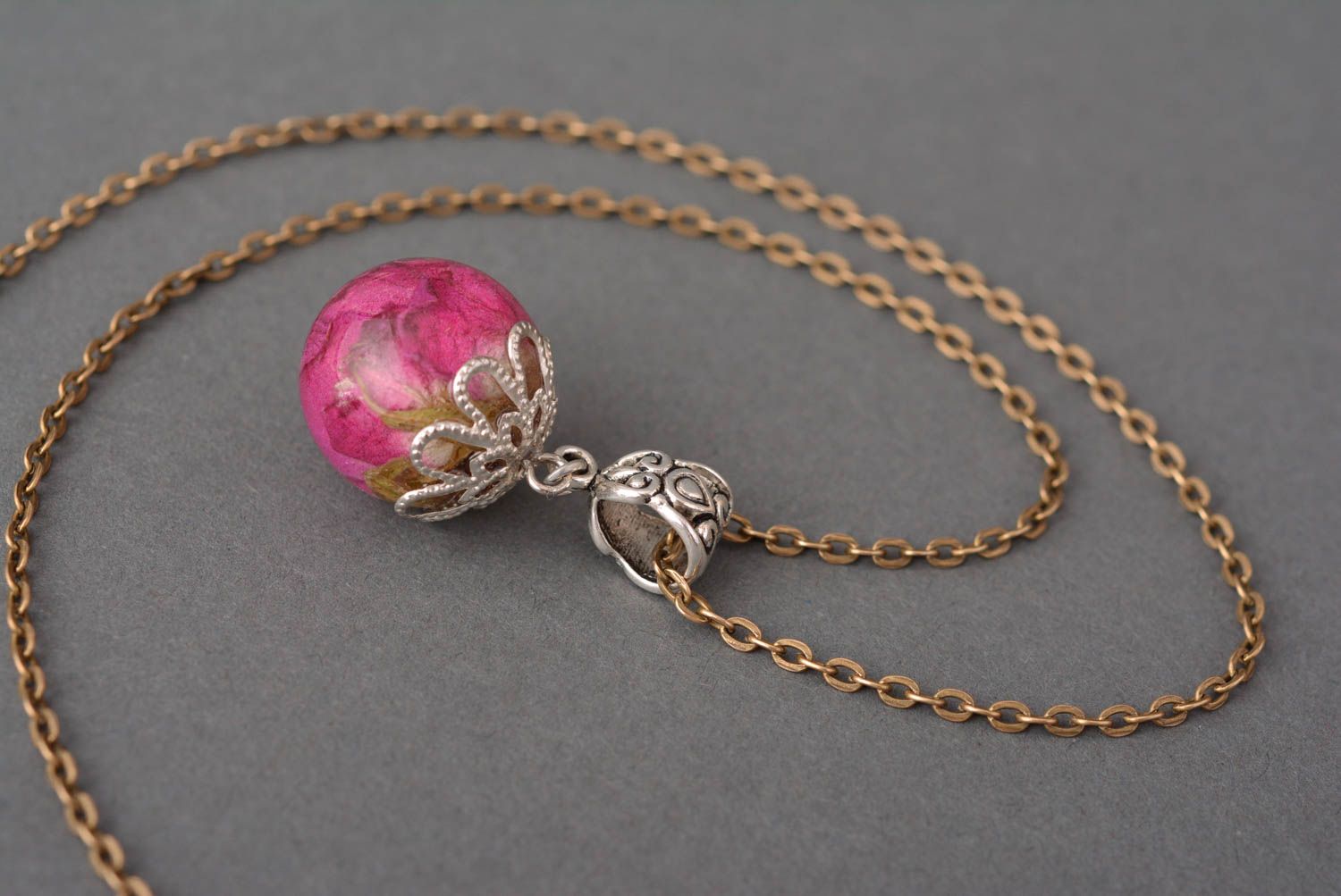 Flower necklace designer accessories handmade jewelry flower jewellery gift idea photo 3