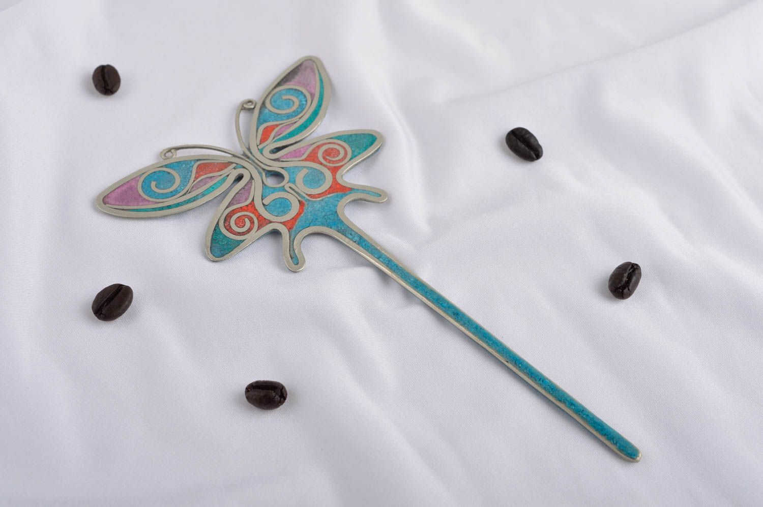 Handmade Haar Nadel Schmetterling Schmuck für die Haare Accessoire für Frauen foto 1