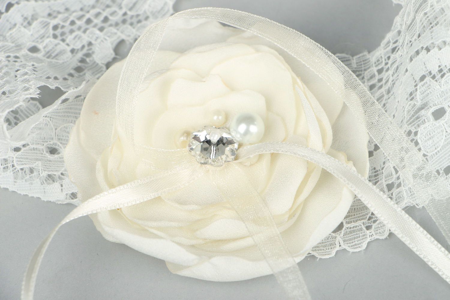 Handmade Strumpfband für Braut foto 2
