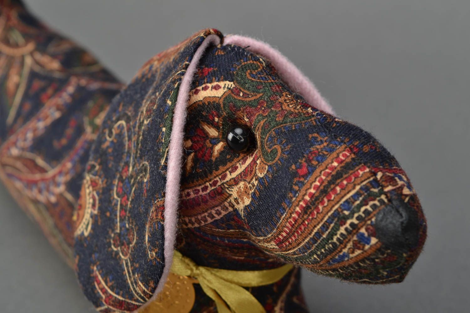 Soft textile toy dachshund photo 4