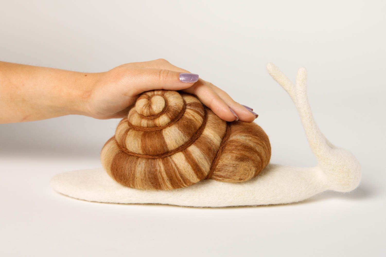 Juguete artesanal con forma de caracol regalo para niños juguete decorativo foto 2