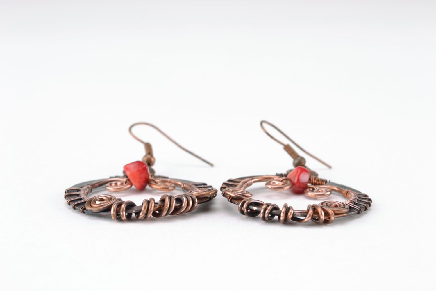 Earrings made of copper photo 5