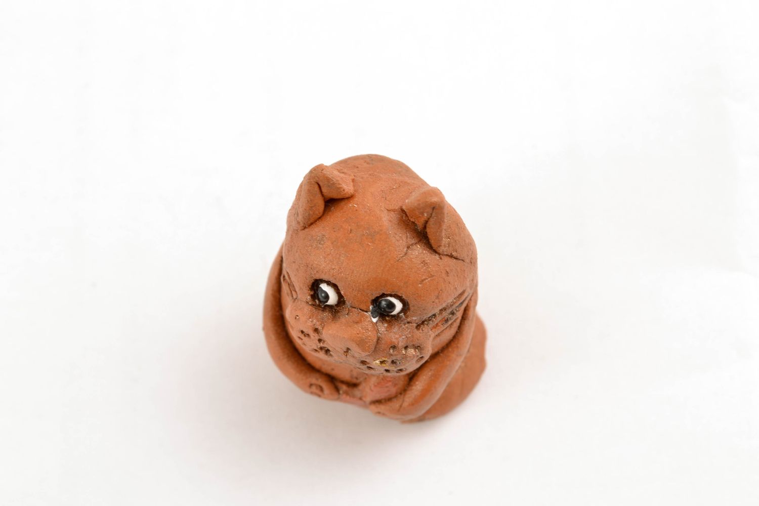 Figura de cerámica Gato listo foto 5