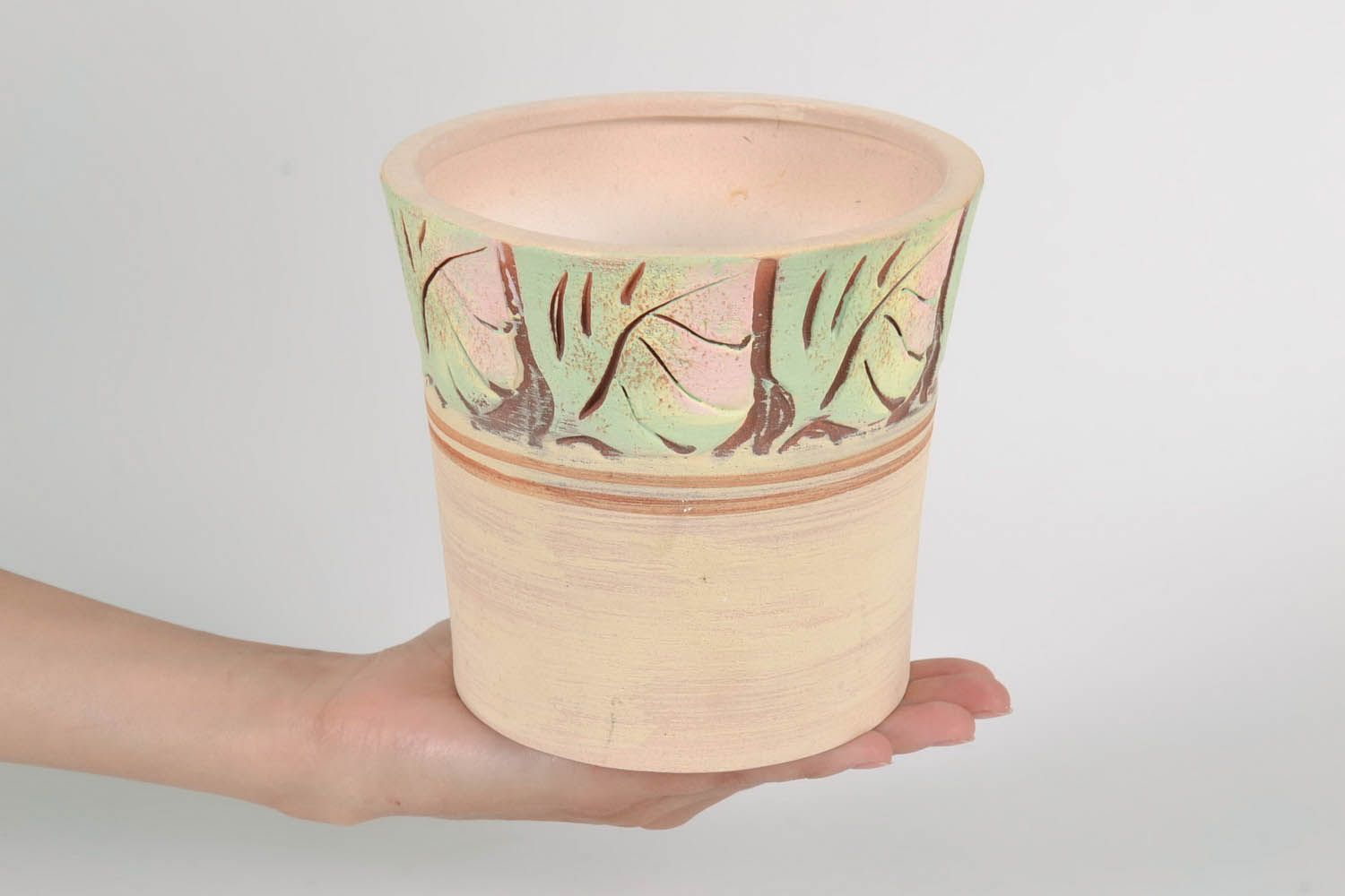 Keramik-Blumentopf Zylinder foto 5