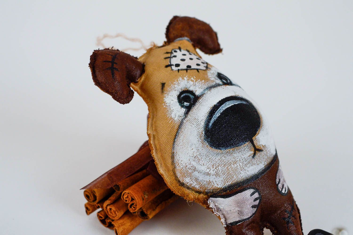 Aroma Kuscheltier Hund mit Schlaufe aromatisiert für Haus Interieur handmade foto 3