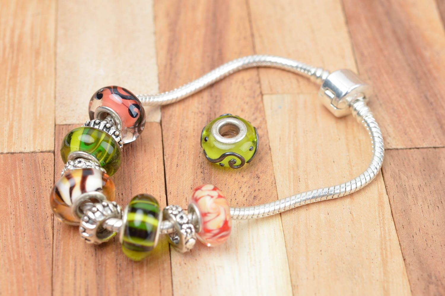 Beautiful handmade glass beads lampwork glass bead beautiful jewellery making photo 4