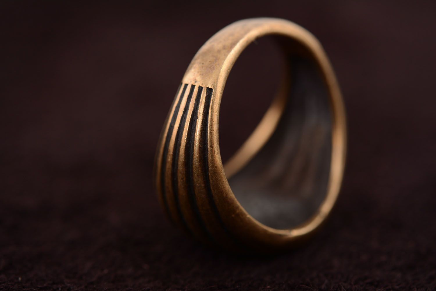 Бронзовое кольцо с кельтским крестом  фото 5
