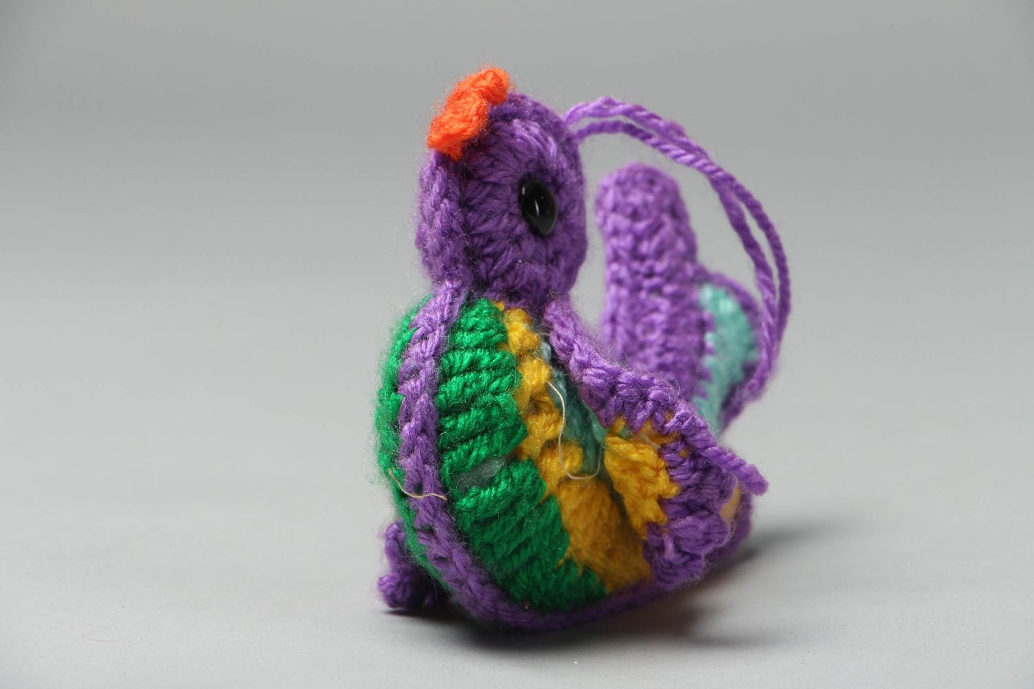 Peluche artisanale tricotée fait main Oiseau photo 2